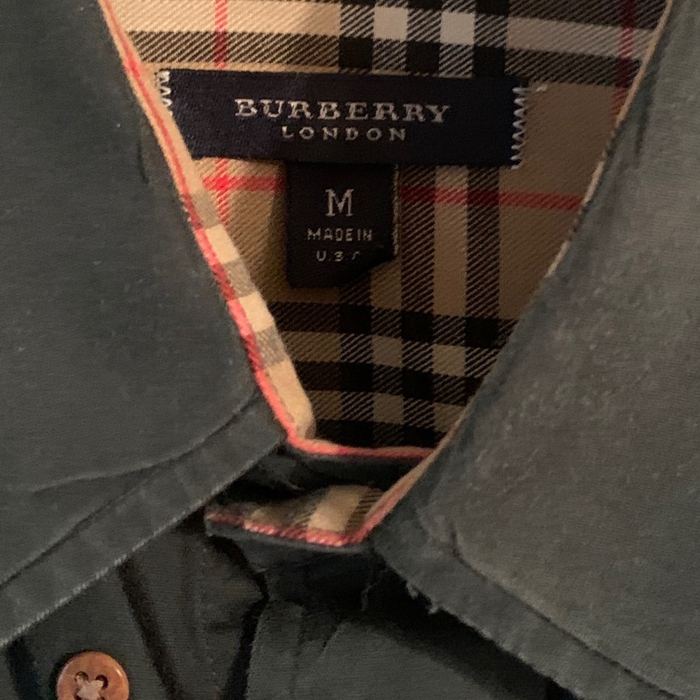 Men’s Burberry Button Up Shirt